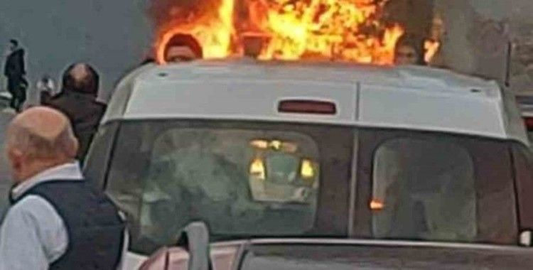 Muğla’da otobüs yangını
