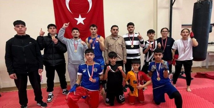 Wushu-KickBox takımından 9 altın ve 2 gümüş madalya