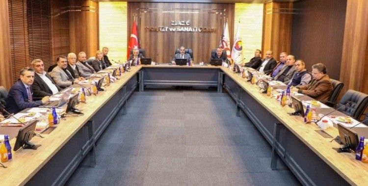 Elazığ TSO  Yüksek İstişare Kurulu,  ikinci toplantısını yaptı
