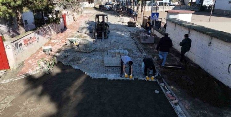 Terme sokakları halı gibi işleniyor
