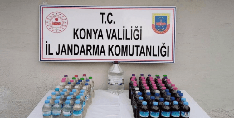 Konya'da sahte içki operasyonu