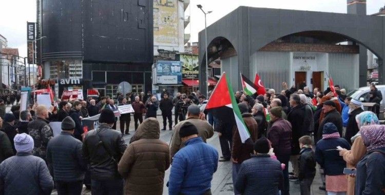 Samsunlulardan ABD ve İsrail’e tepki: "Gazze boşaltılamaz"
