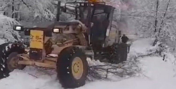 Sinop’ta karla mücadele