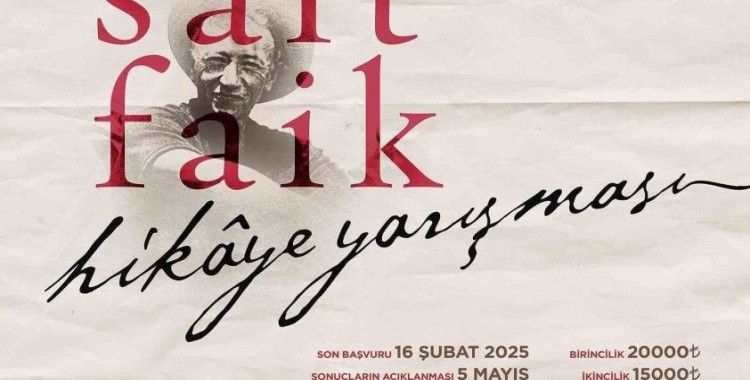 Sait Faik Abasıyanık hikaye yarışmasında başvurular sona eriyor
