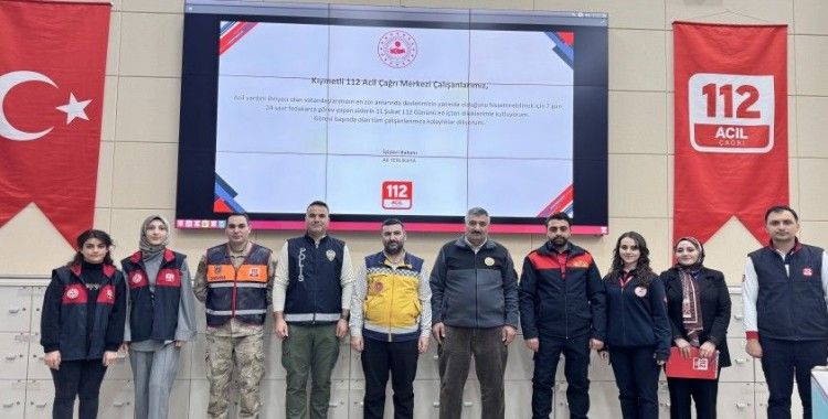 Ağrı 112 Acil Çağrı Merkezi 2024'te 141 bin vakaya yardım sağladı