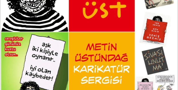 Metin Üstündağ'ın karikatür sergisi sanatseverlerle buluşuyor