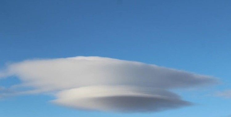 Kahramanmaraş semalarında UFO görünümlü bulut
