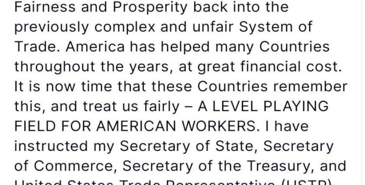 ABD Başkanı Trump’tan karşılıklı gümrük vergisi adımı
