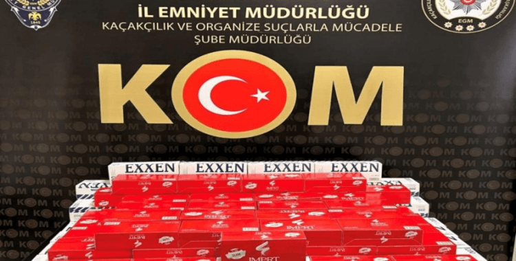 Bayburt'ta kaçak 20 bin adet boş makaron ele geçirildi