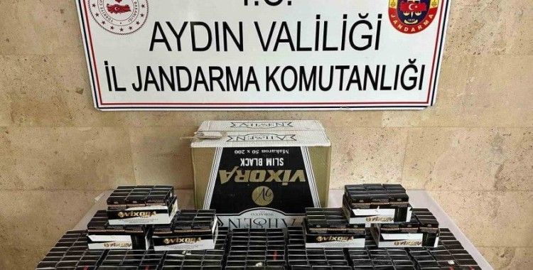 Germencik’te jandarma ekiplerinden kaçak sigara operasyonu
