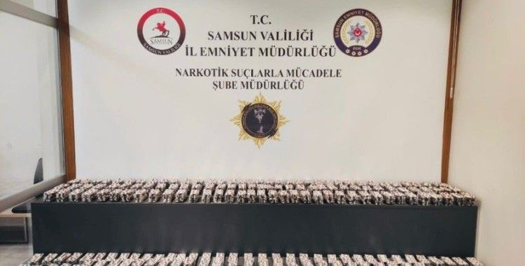 Samsun’da 14 bin adet sentetik ecza ele geçirildi: 2 gözaltı
