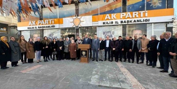 Kilis AK Parti Merkez İlçe Başkanı Yeğin, açıklamalarda bulundu
