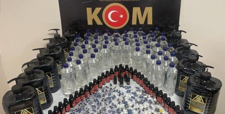 Düzce’de 117 litre etil alkol ele geçirildi

