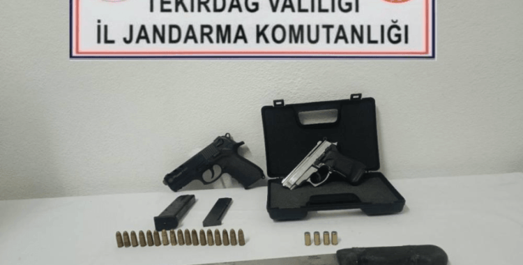 Tekirdağ'da jandarmadan uyuşturucu ve silah operasyonu