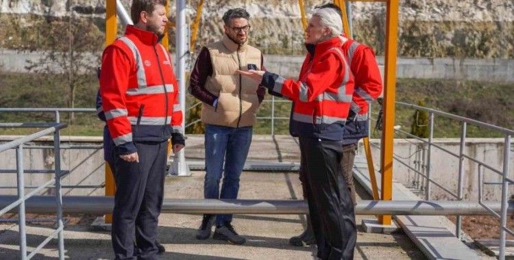 Merkezi Atıksu Arıtma Tesisinde incelemelerde bulundu
