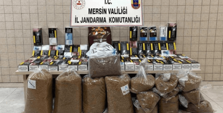 Mersin'de kaçak makaron operasyonu: 4 gözaltı