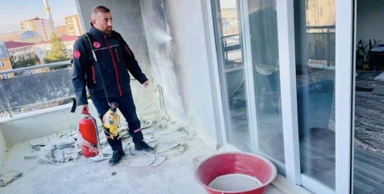 Siirt’te 11 katlı binada yangın paniği
