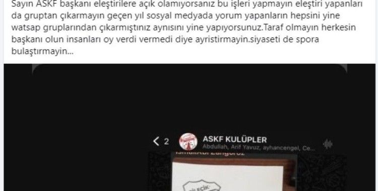 Bilecik’te ASKF’ya kulüpler tepki gösteriyor
