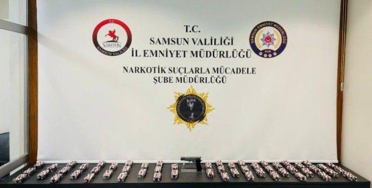 Samsun’da 4 bin 816 adet sentetik ecza ele geçirildi