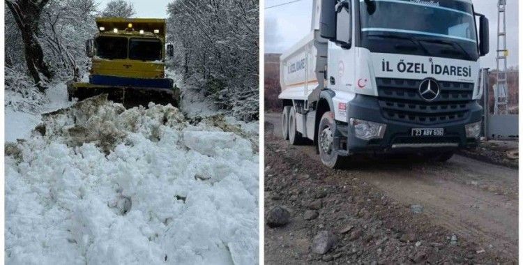 Elazığ’da kapalı köy yolu kalmadı
