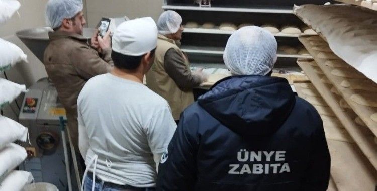 Ünye’de fırın ve marketler denetim altında

