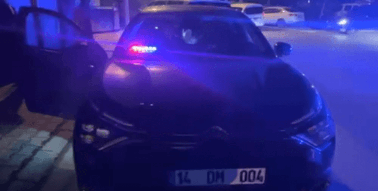 Bolu'da çakarlı ehliyetsiz sürücüye 333 bin lira ceza