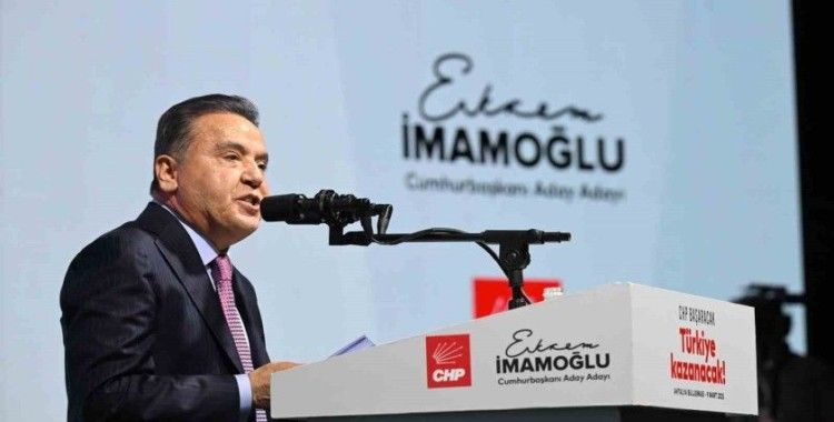 Antalya Büyükşehir Belediye Başkanı Böcek: 'İmamoğlu’nun her zaman yanındayız'