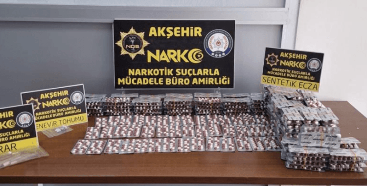 Konya'da uyuşturucu operasyonu: 3 gözaltı