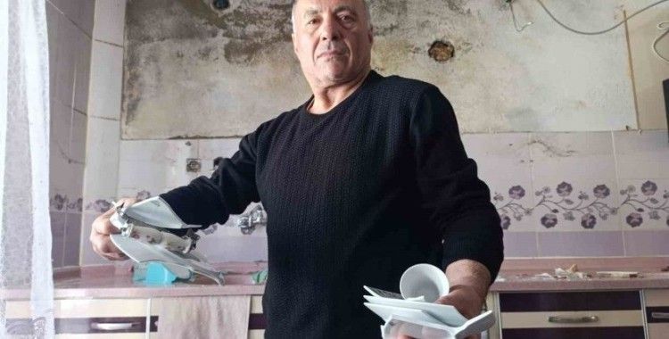 İnat uğruna tadilat yaptırılmadı... Düşen mutfak dolabı az kalsın faciaya neden oluyordu
