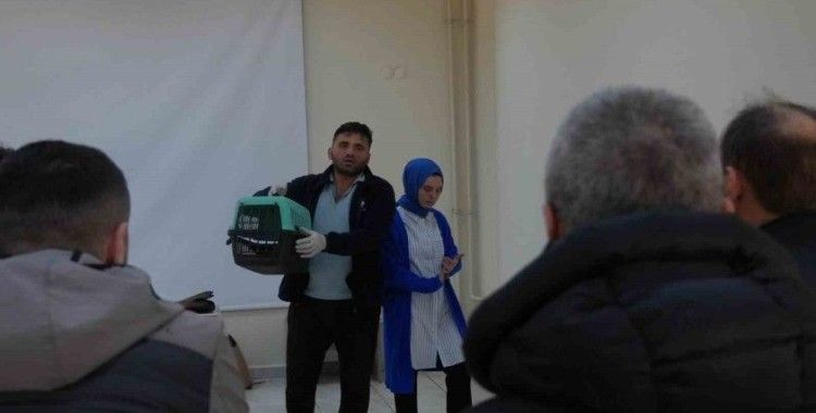 Hayvanları yakalama usulünü öğrendiler
