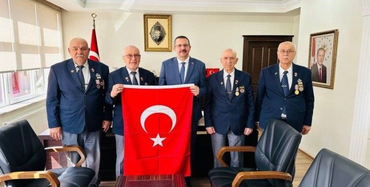 Türkiye Muharip Gaziler Derneği’nden Kaymakam Özderin’e ziyaret
