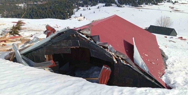 Sis Dağı Yaylası’nda çığ
