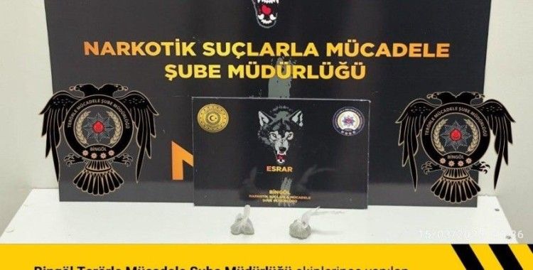 Bingöl’de uyuşturucu madde ele geçirildi
