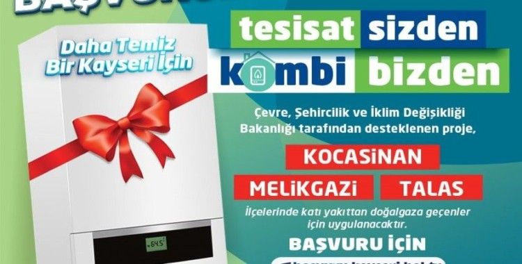 Büyükşehir’in ‘tesisat sizden, kombi bizden’ projesi 2025 yılı başvuruları başladı

