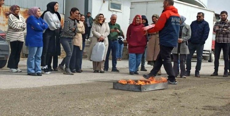 Tuşba Sağlık Müdürlüğü çalışanlarına afet eğitimi
