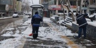 Kahramanmaraş’ın kuzey ilçelerinde kar temizliği
