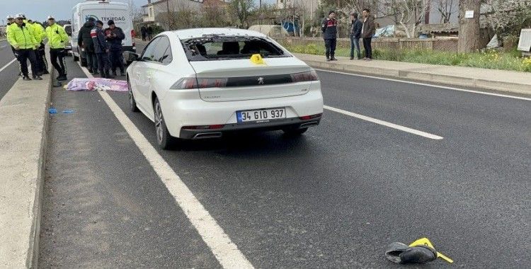 Tekirdağ'da feci kaza: Otomobilin çarptığı yaya hayatını kaybetti
