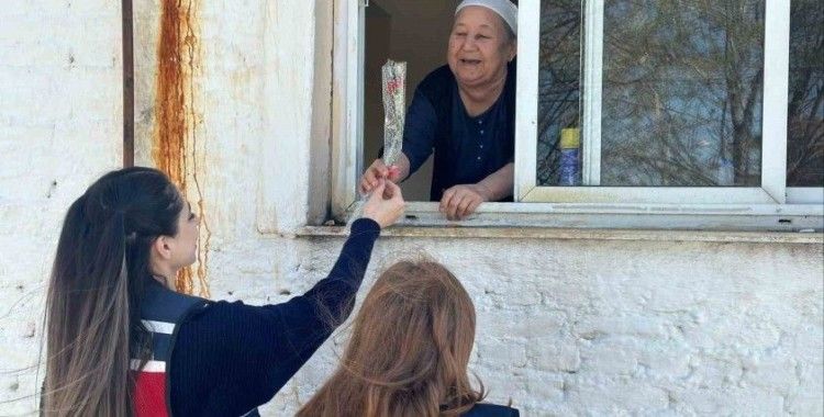 Jandarma yaşlı çınarları unutmadı
