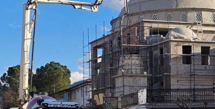 Beyağaç Çarşı Cami inşaatında sona yaklaşıyor
