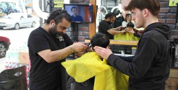 Berberlerde bayram mesaisi
