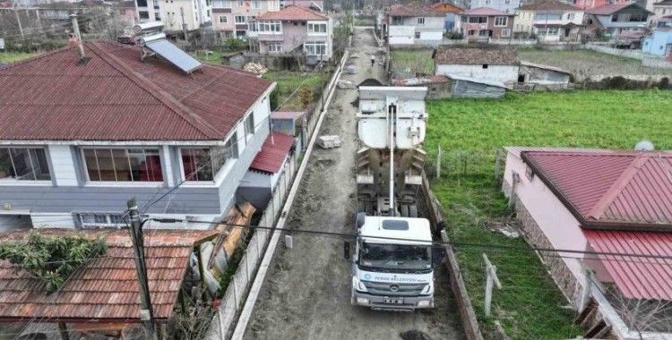 Terme Belediyesi şehit ailelerinin yanında
