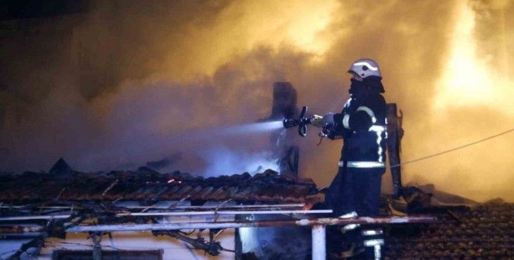 Edirne’de 2 müstakil ev alev alev yandı, dumanlar gökyüzünü kapladı
