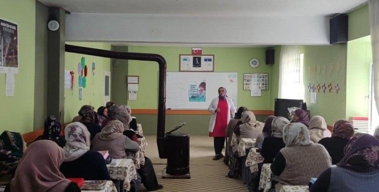 Beldelerde gebe bilgilendirme toplantısı düzenlendi
