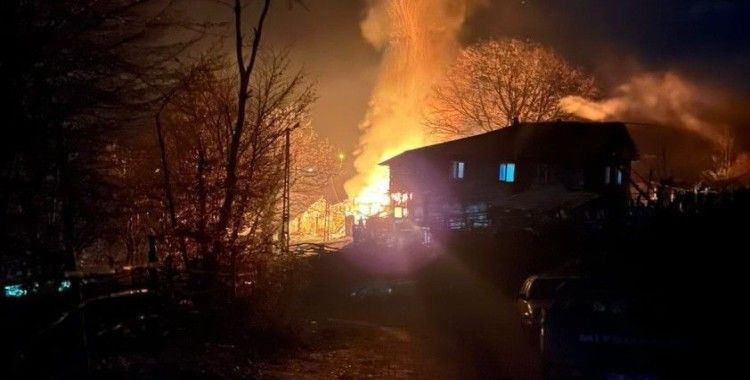 Yaşlı kadının tek başına yaşadığı ev yanarak kül oldu
