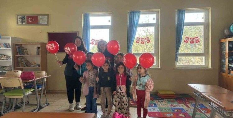 Muğla 112 Acil Çağrı Merkezi, Günlüce’de geleceğin bilinçli bireyleriyle buluştu
