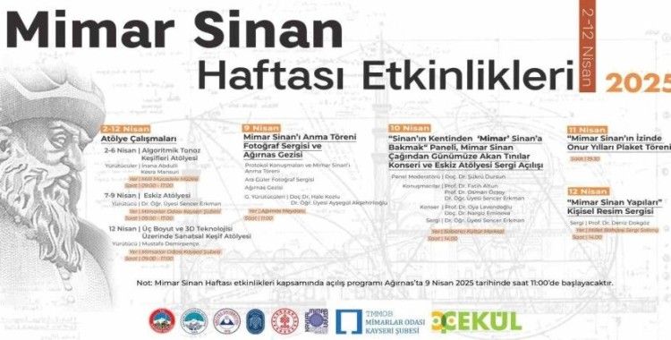Valilik ve büyükşehirden Mimar Sinan Haftası etkinlikleri
