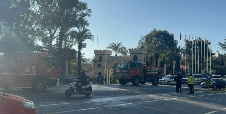 Marmaris'te 5 yıldızlı otelde yangın