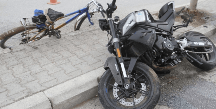 Konya'da motosikletle çarpışan bisikletli hayatını kaybetti