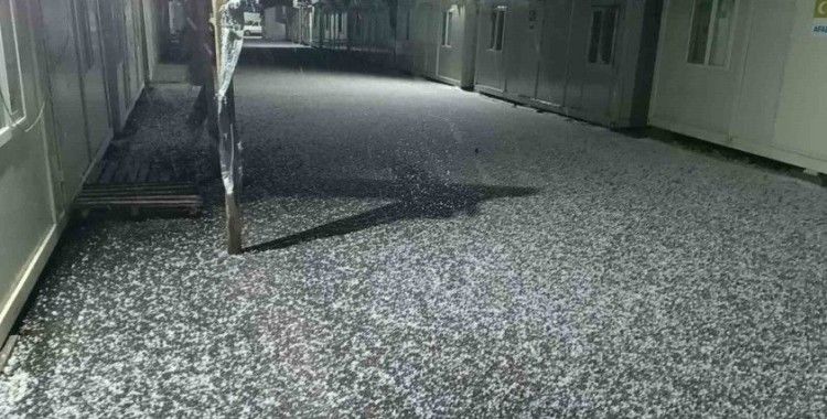 Gölbaşı ilçesinde dolu yağışı
