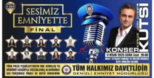 Denizli Emniyet Müdürlüğünün ses yarışmasında final heyecanı
